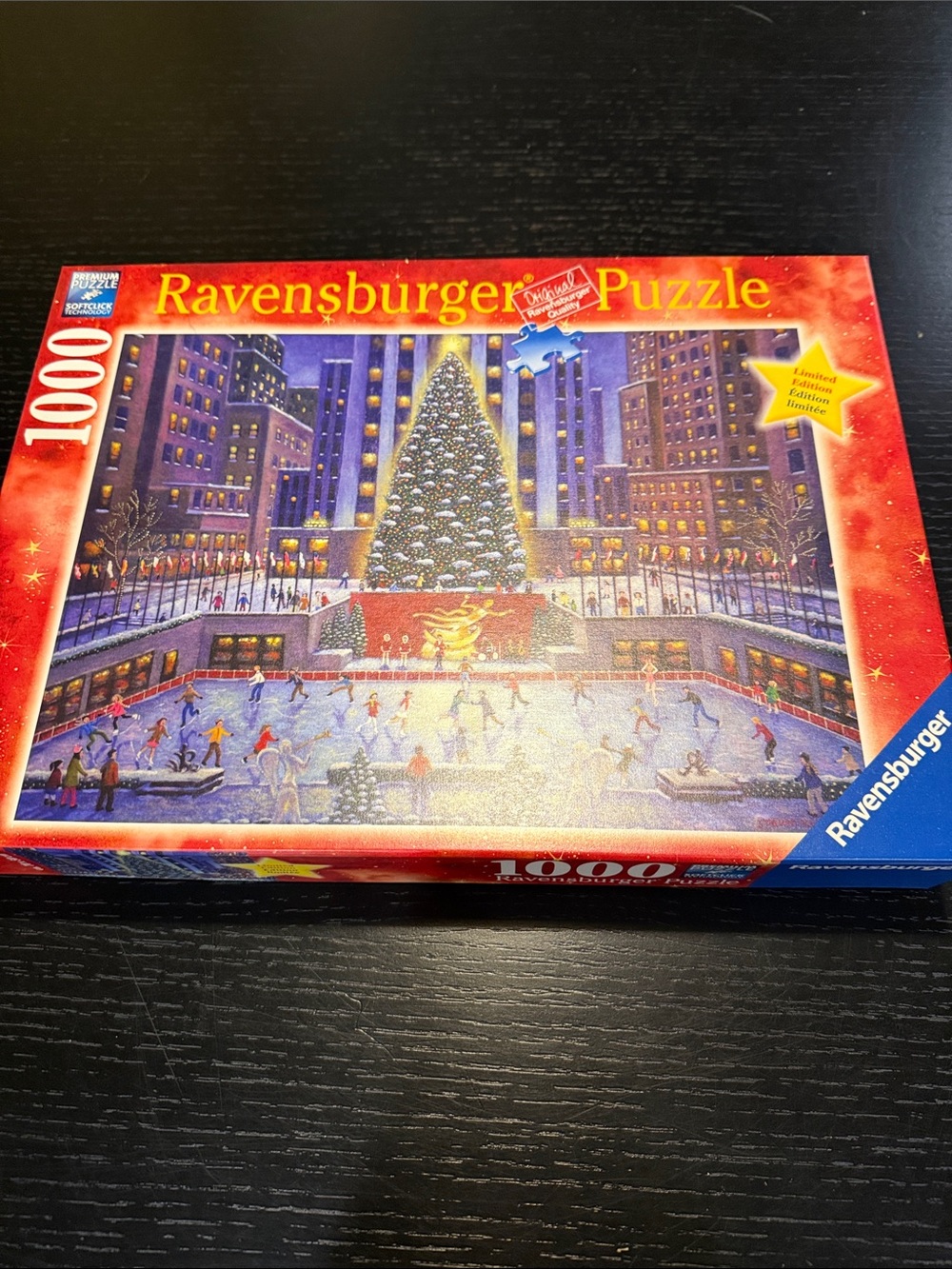 Ravensburger Holiday Ice Rink Puzzle with Red Packaging